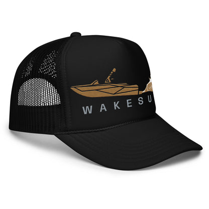 Wakesurf Golden Hour Foam trucker hat