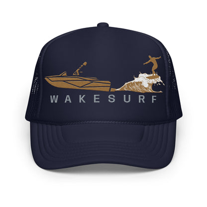 Wakesurf Golden Hour Foam trucker hat