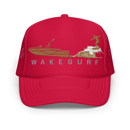 Wakesurf Golden Hour Foam trucker hat