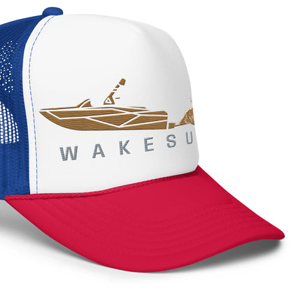 Wakesurf Golden Hour Foam trucker hat