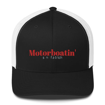 Motorboatin' Son of a Bitch Trucker Cap