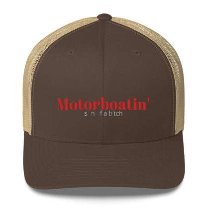 Motorboatin' Son of a Bitch Trucker Cap