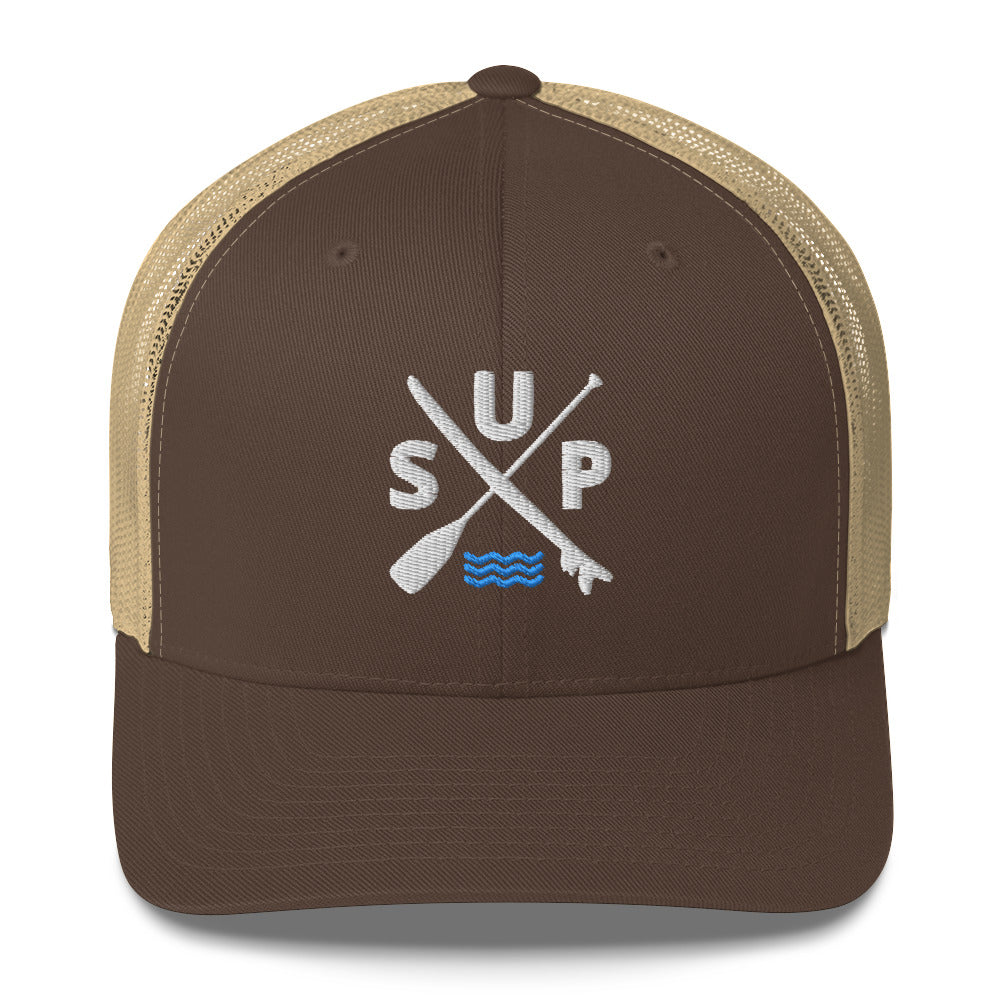 SUP Paddle X Board Paddleboarding SnapBack Trucker Cap