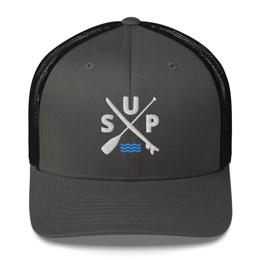 SUP Paddle X Board Paddleboarding SnapBack Trucker Cap