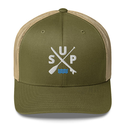 SUP Paddle X Board Paddleboarding SnapBack Trucker Cap