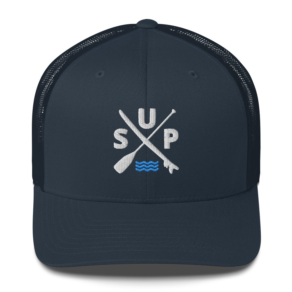 SUP Paddle X Board Paddleboarding SnapBack Trucker Cap