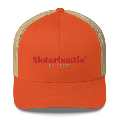 Motorboatin' Son of a Bitch Trucker Cap