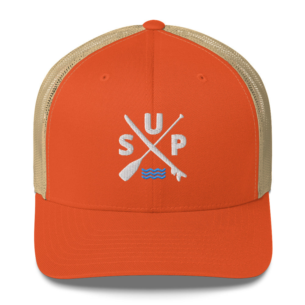 SUP Paddle X Board Paddleboarding SnapBack Trucker Cap