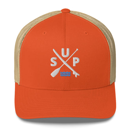 SUP Paddle X Board Paddleboarding SnapBack Trucker Cap