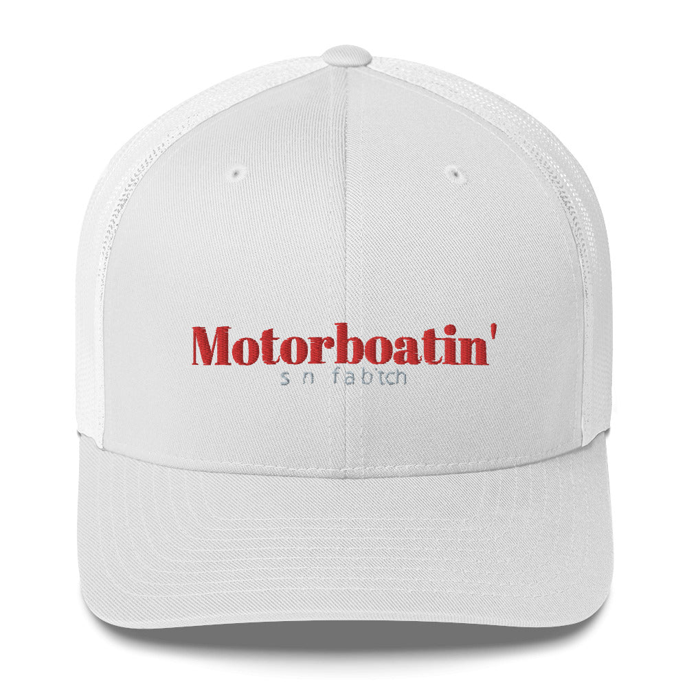 Motorboatin' Son of a Bitch Trucker Cap