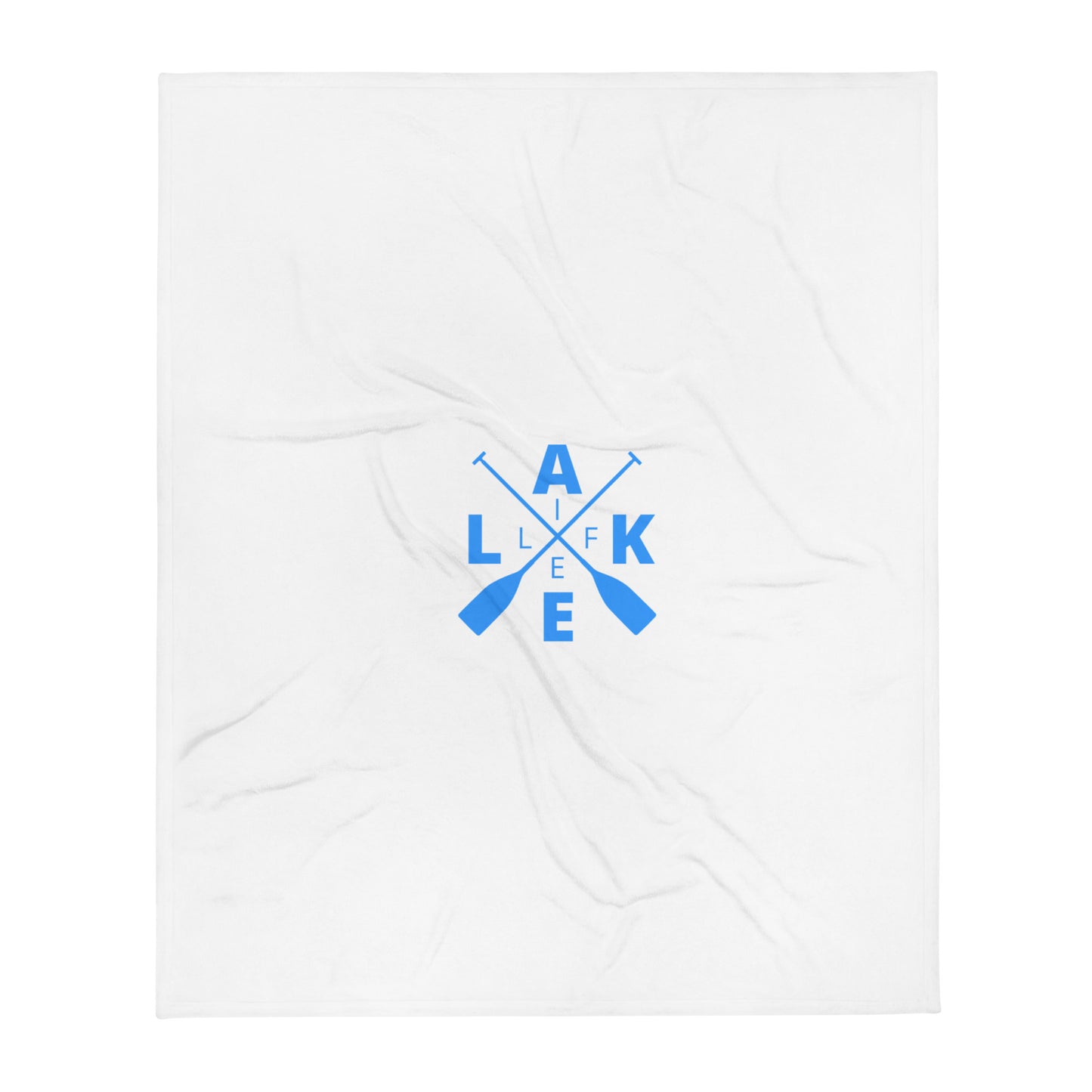 Lake Life X Oars Logo Throw Blanket