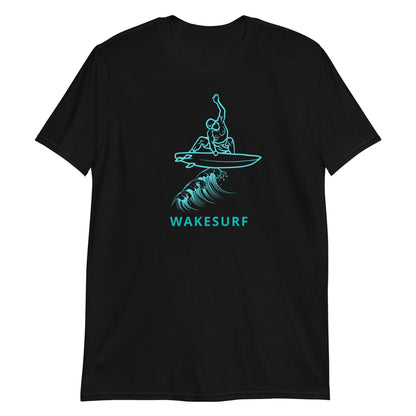 Wakesurf Jump Surfer Getting Air Short-Sleeve Unisex T-Shirt