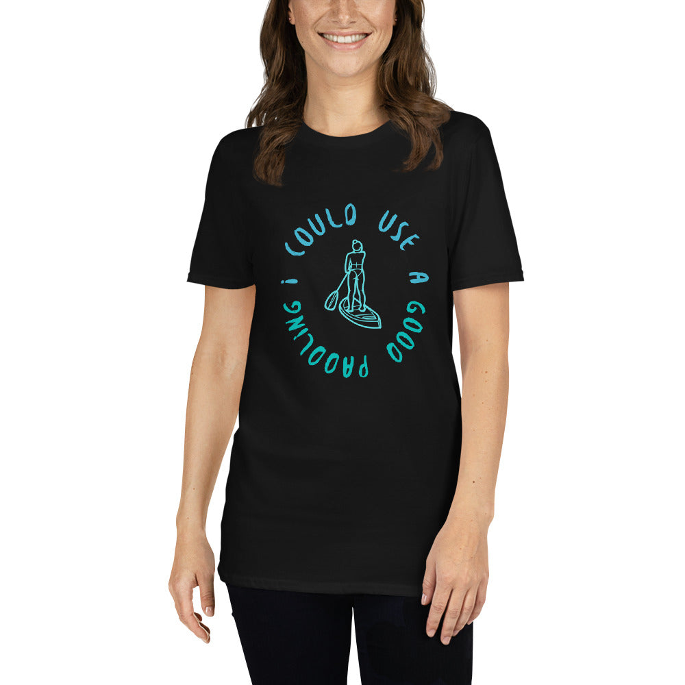 I Could Use A Good Paddling Girl Paddleboarder Short-Sleeve Unisex T-Shirt