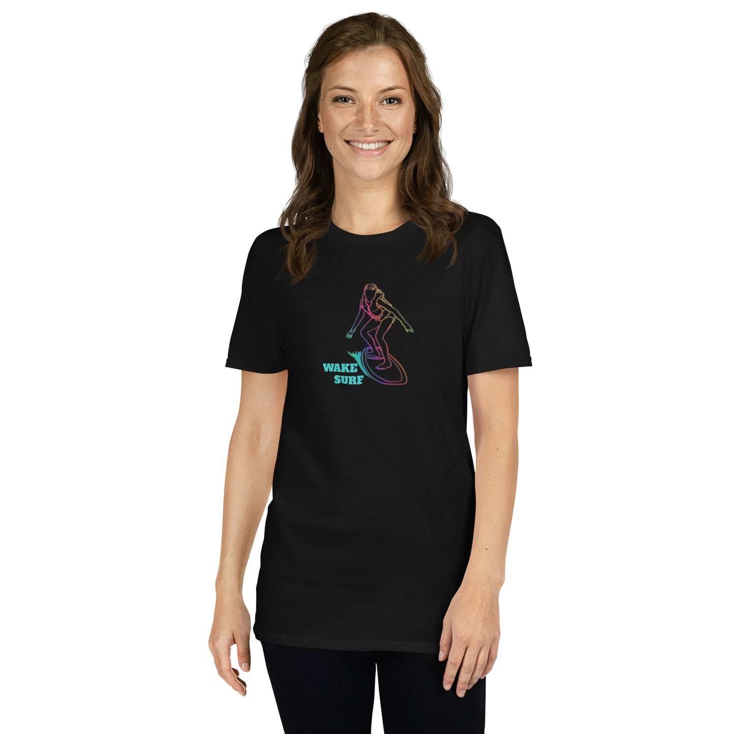 Wakesufer Girl Colorful Short-Sleeve Unisex T-Shirt