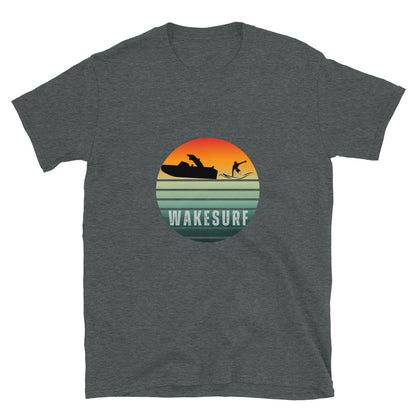 Wakesurf Sunset Silhouette  Short-Sleeve Unisex T-Shirt