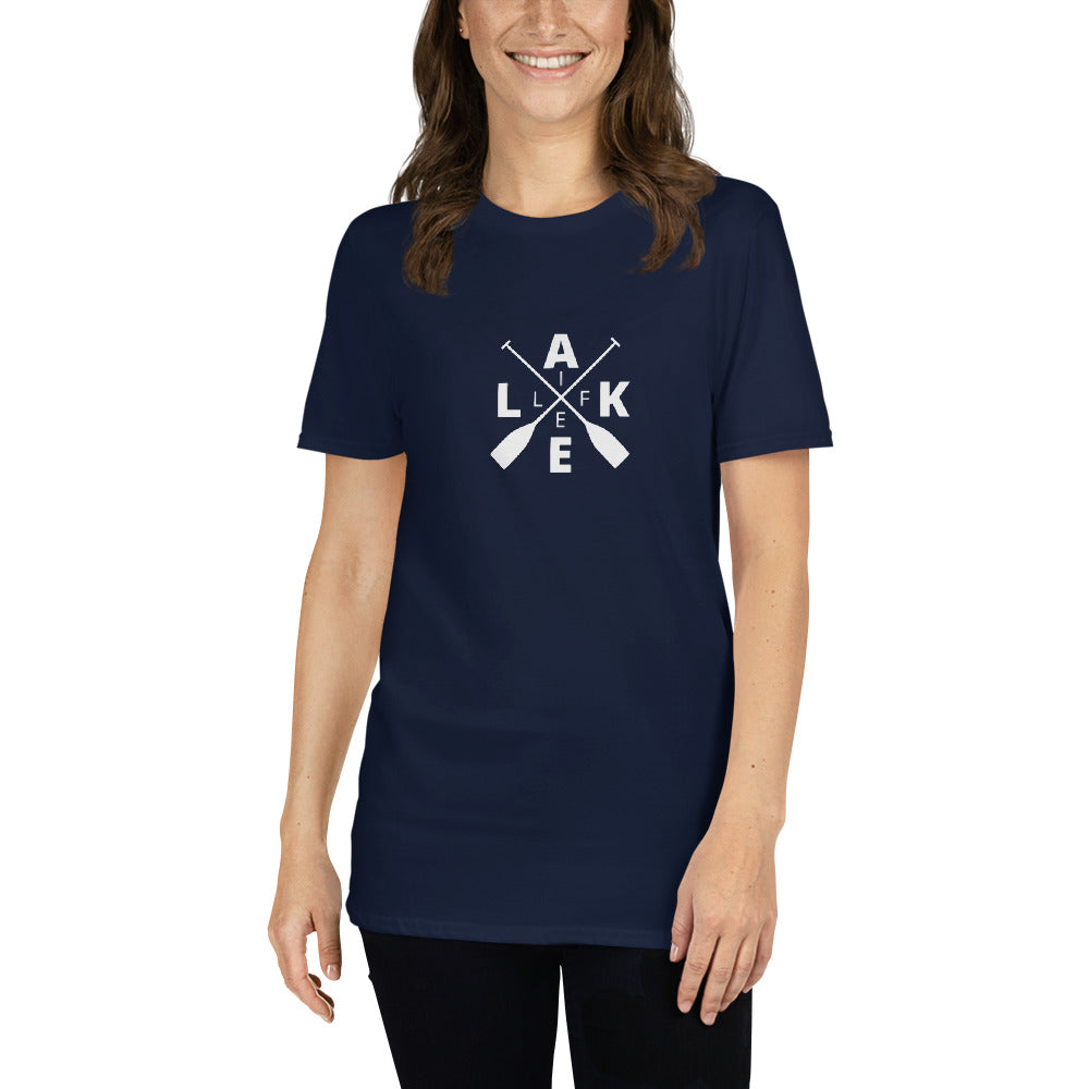 Lake Life X Oars Logo Short-Sleeve Unisex T-Shirt