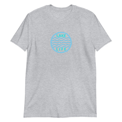 Lake Life Circle Logo With Wave Ripples Short-Sleeve Unisex T-Shirt