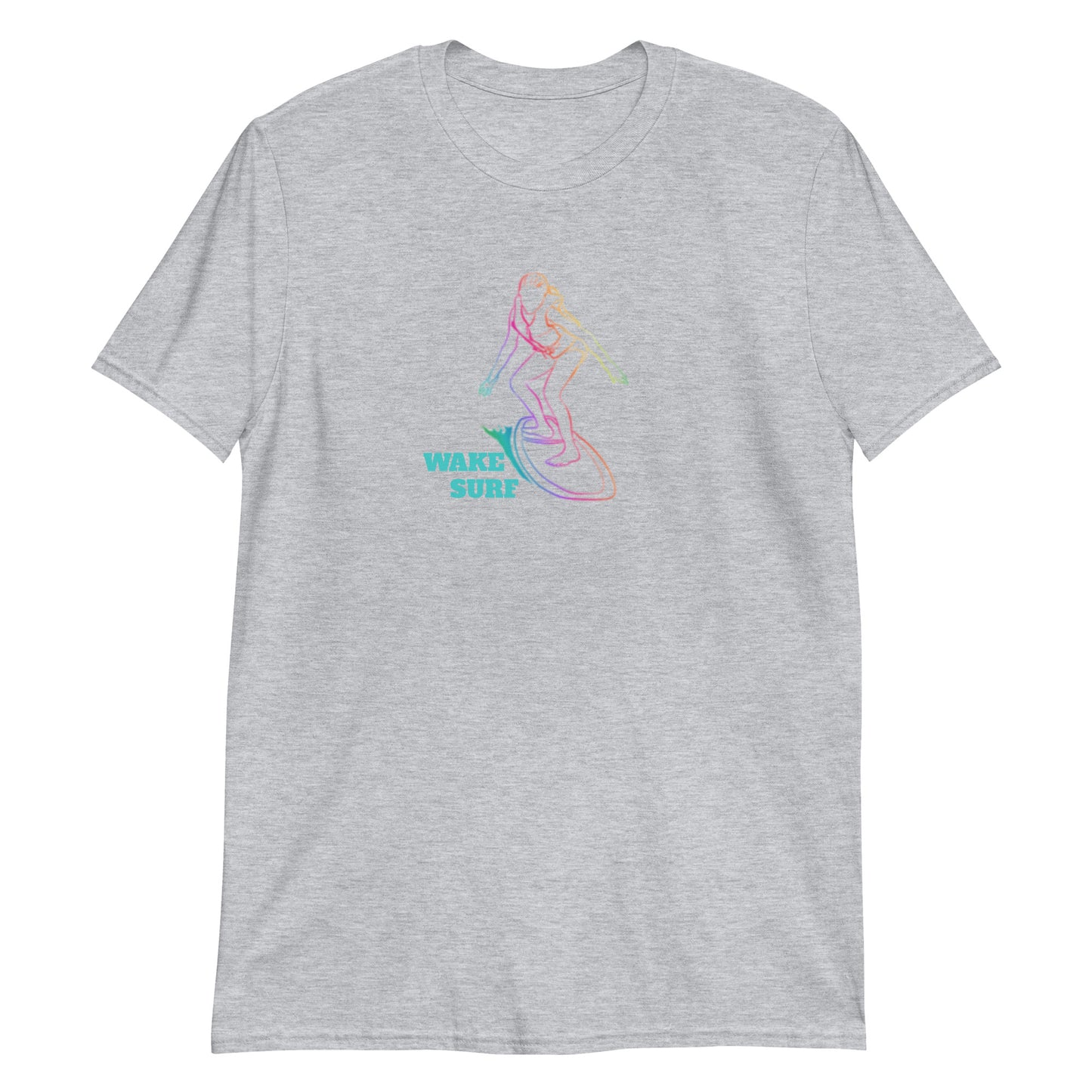 Wakesufer Girl Colorful Short-Sleeve Unisex T-Shirt