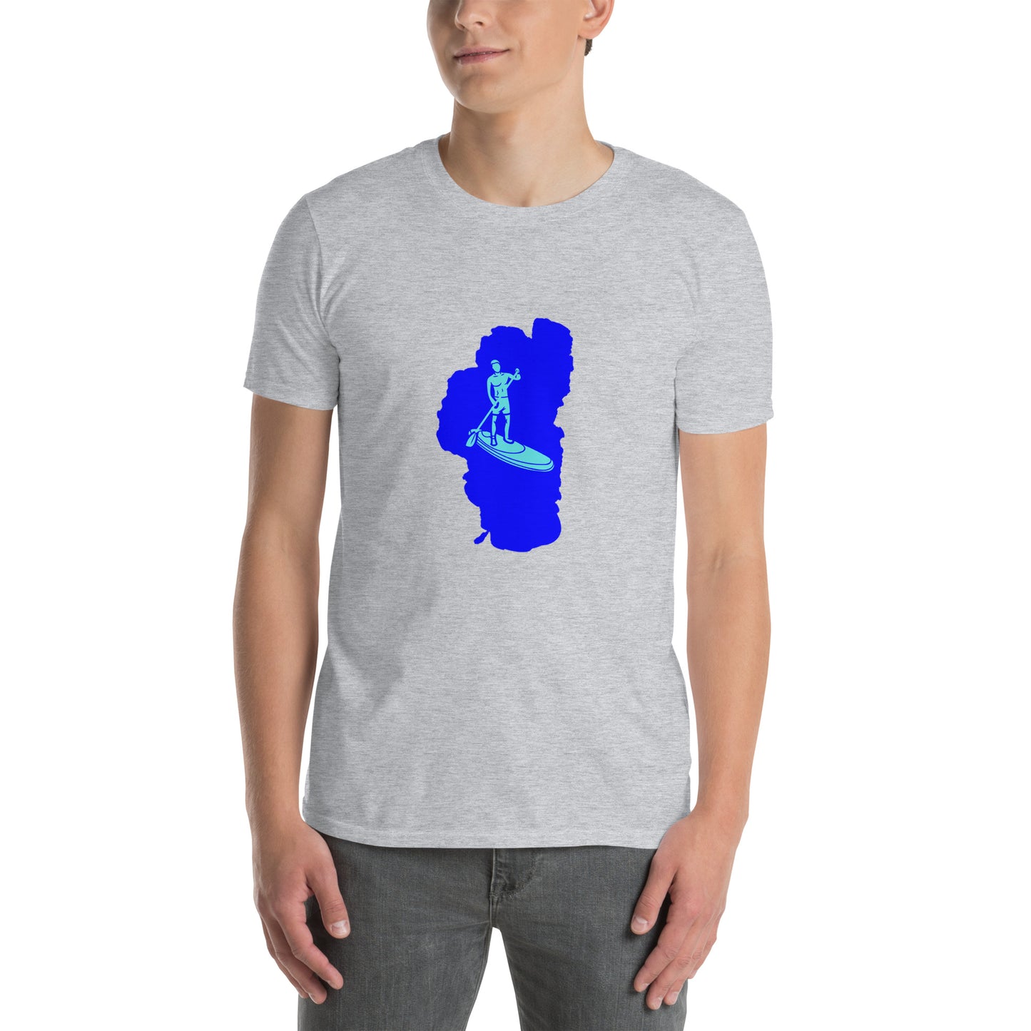 Paddleboard on Lake Tahoe Short-Sleeve Unisex T-Shirt