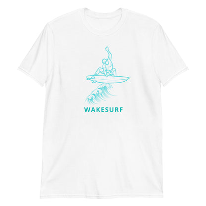 Wakesurf Jump Surfer Getting Air Short-Sleeve Unisex T-Shirt