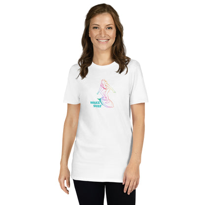 Wakesufer Girl Colorful Short-Sleeve Unisex T-Shirt