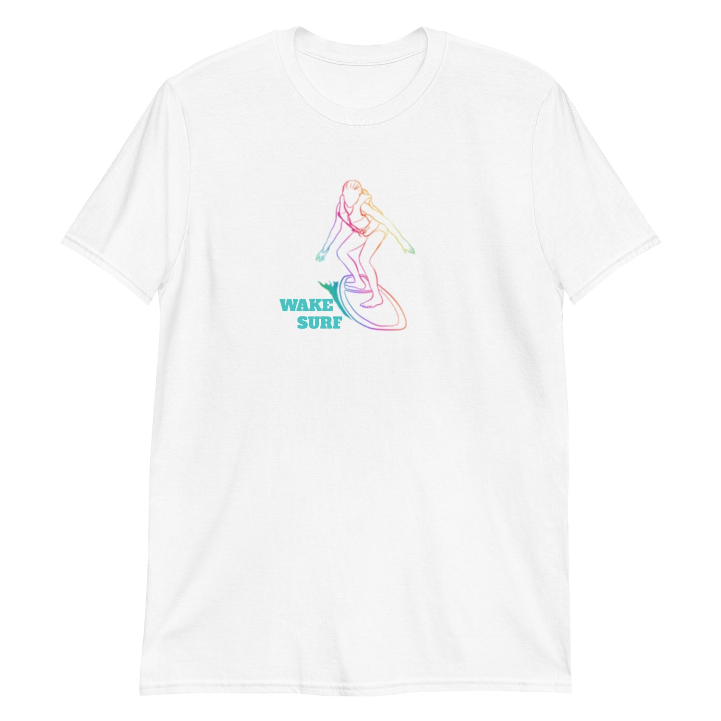 Wakesufer Girl Colorful Short-Sleeve Unisex T-Shirt