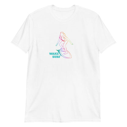 Wakesufer Girl Colorful Short-Sleeve Unisex T-Shirt