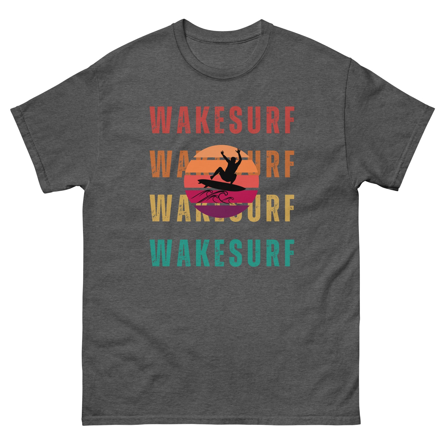 WAKESURF with jumping surfer Unisex classic tee