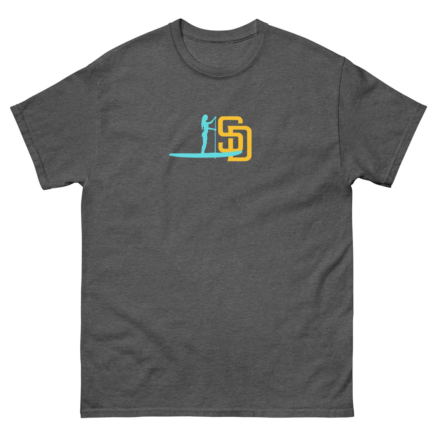 Paddleboarding San Diego Lady Paddler Unisex classic tee