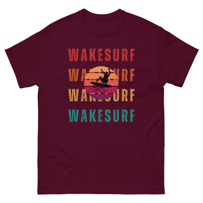 WAKESURF with jumping surfer Unisex classic tee