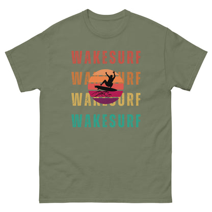 WAKESURF with jumping surfer Unisex classic tee