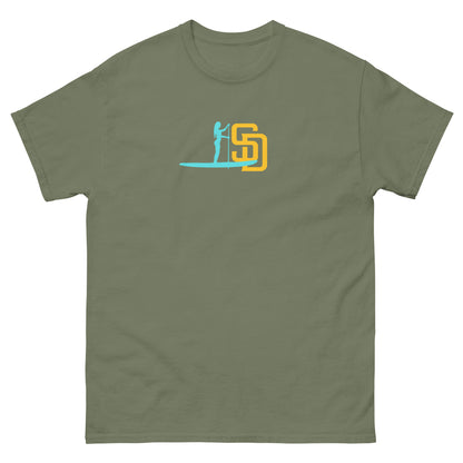 Paddleboarding San Diego Lady Paddler Unisex classic tee