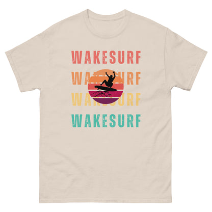 WAKESURF with jumping surfer Unisex classic tee