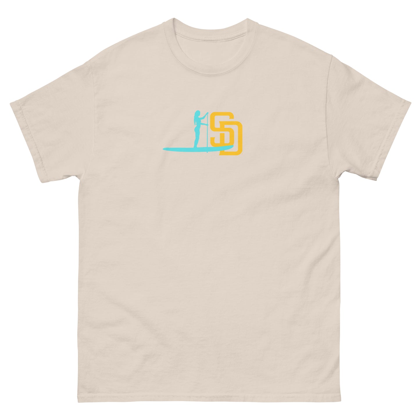 Paddleboarding San Diego Lady Paddler Unisex classic tee