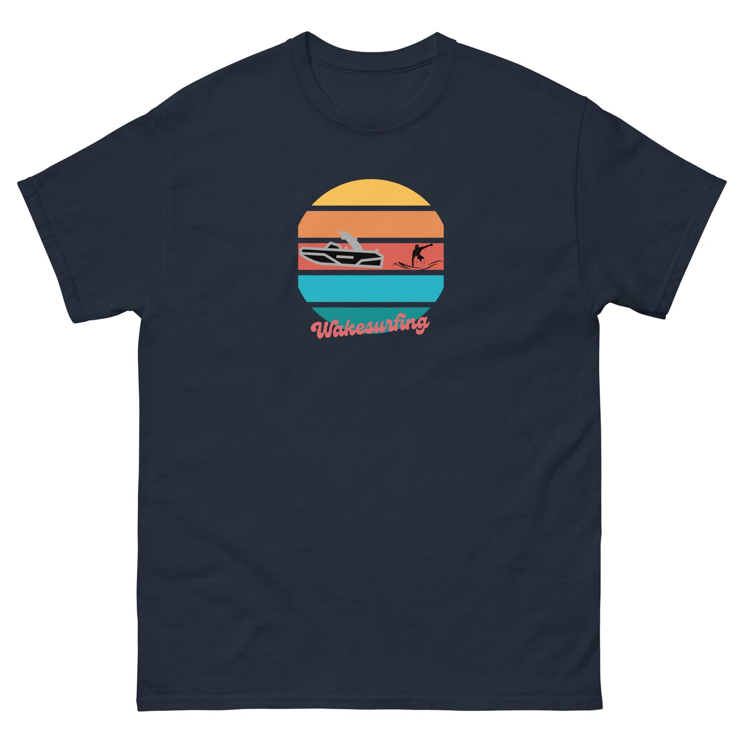 Wakesurfing @ Sunset Unisex classic tee