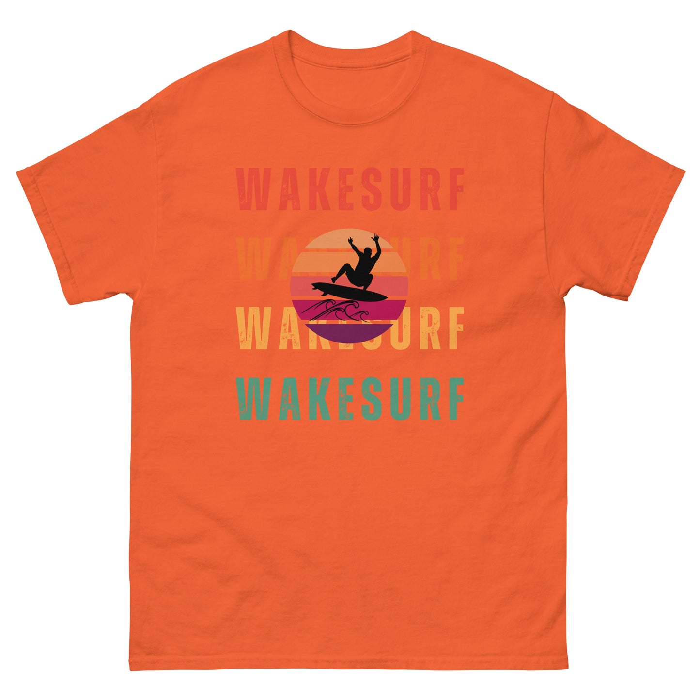 WAKESURF with jumping surfer Unisex classic tee