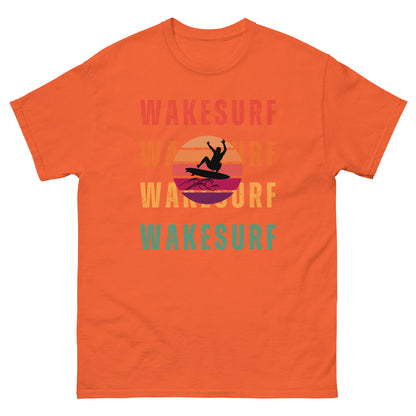 WAKESURF with jumping surfer Unisex classic tee