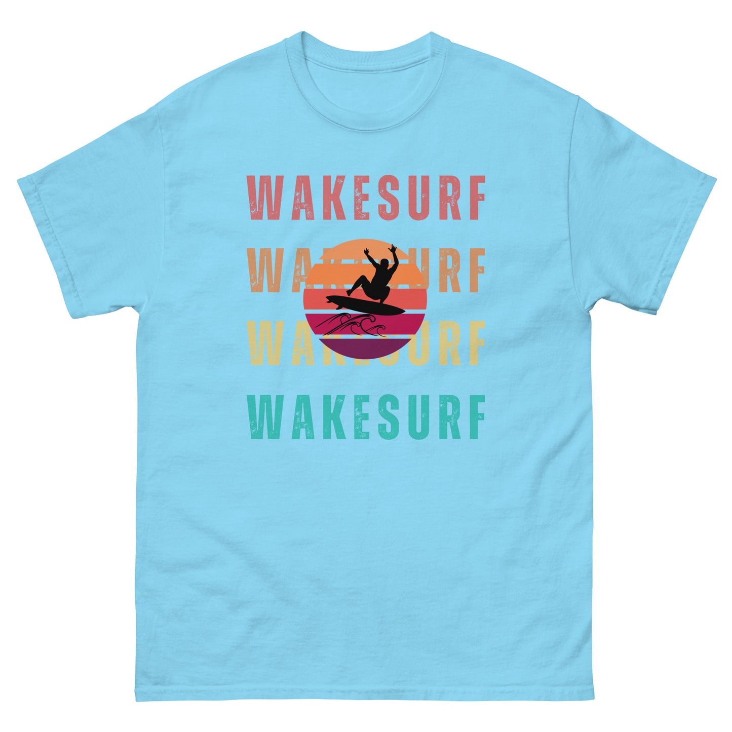 WAKESURF with jumping surfer Unisex classic tee