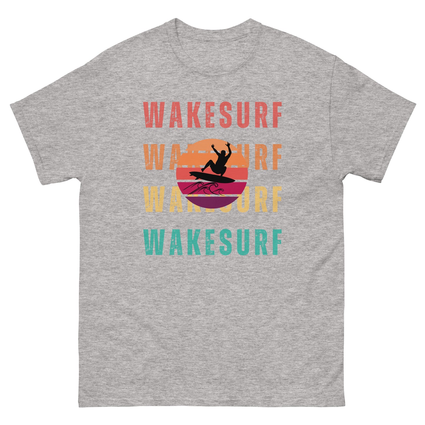 WAKESURF with jumping surfer Unisex classic tee