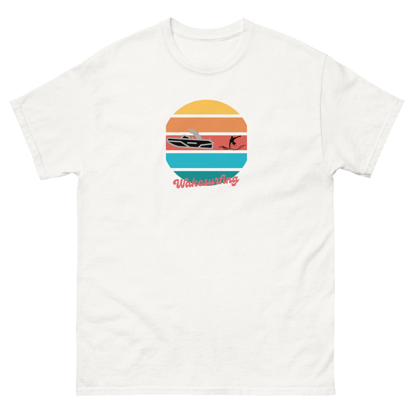 Wakesurfing @ Sunset Unisex classic tee