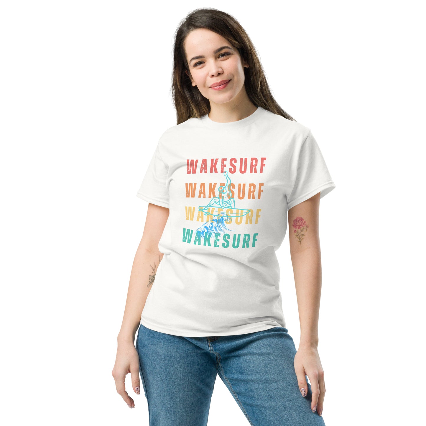 WAKESURF & Jumping Surfer Unisex classic tee