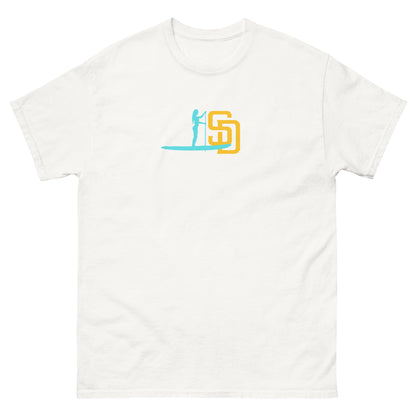 Paddleboarding San Diego Lady Paddler Unisex classic tee