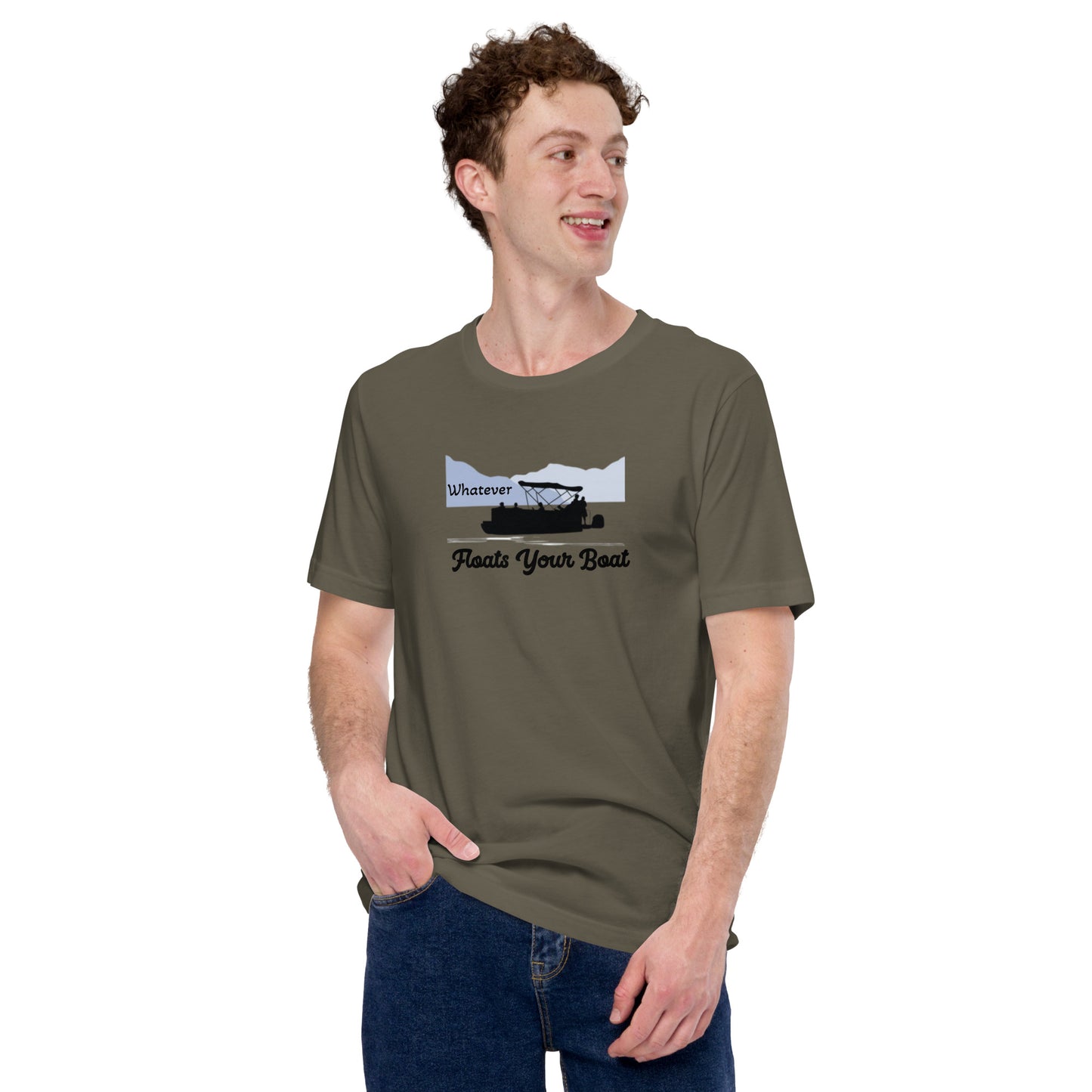 Whatever Floats Your Boat Lake Life Pontoon Unisex t-shirt