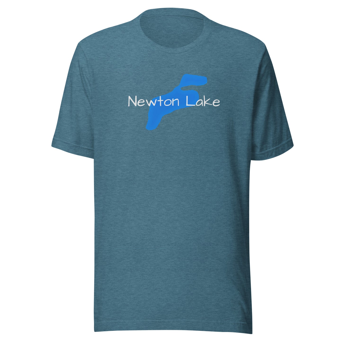 Newton Lake Water Outline Unisex t-shirt