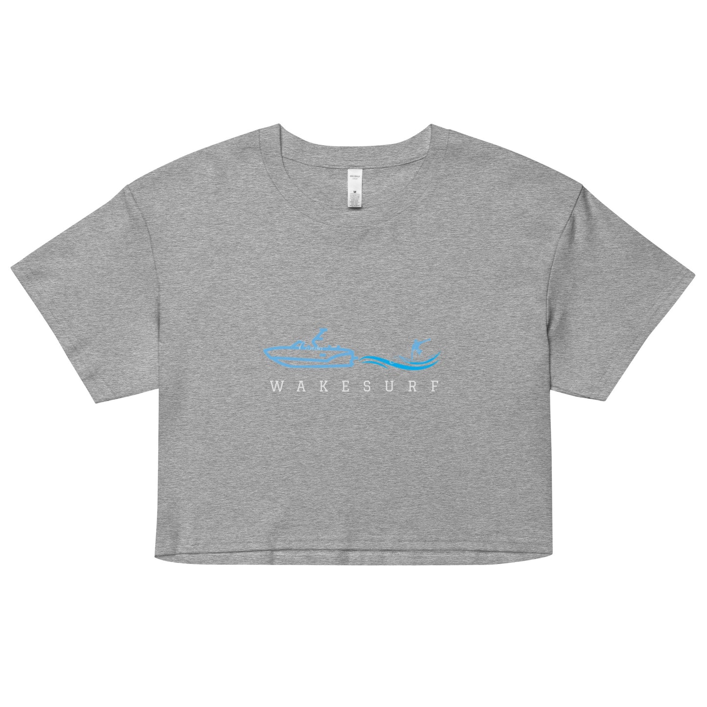 Wakesurf Boat & Surfer Women’s crop top