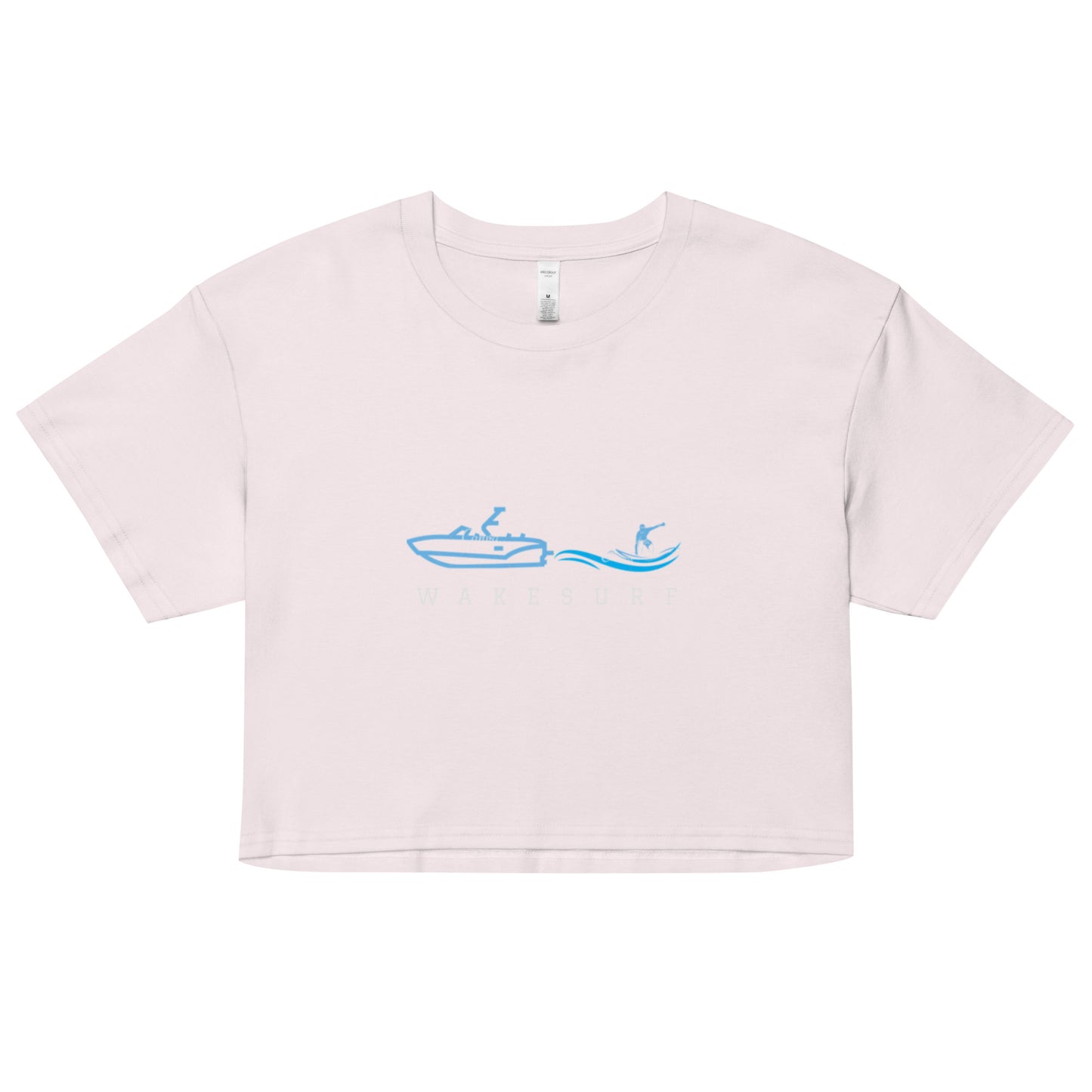 Wakesurf Boat & Surfer Women’s crop top