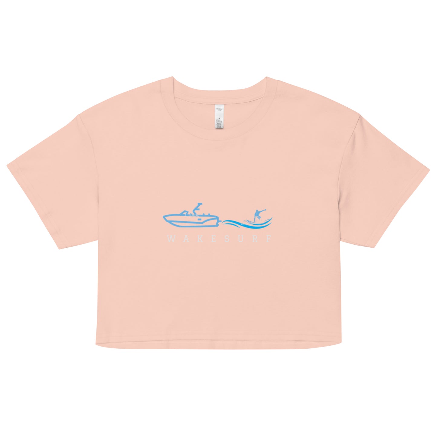 Wakesurf Boat & Surfer Women’s crop top