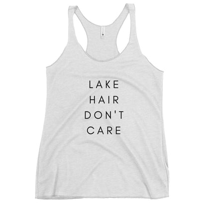 Lake Hair Don't Care Lake Life Women's Racerback Tank