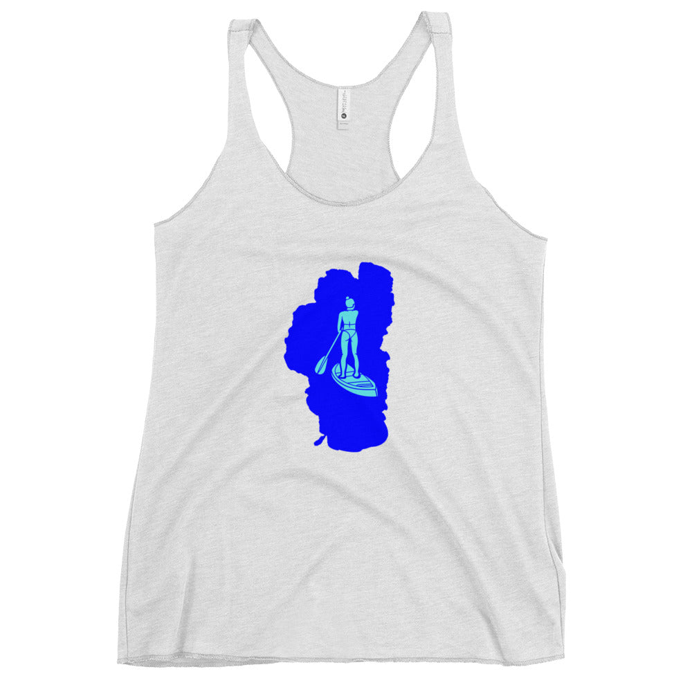 Paddleboarding Lake Tahoe Women's Racerback Tank