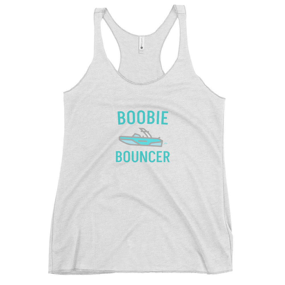 Boobie Bouncer Boat Women's Racerback Tank